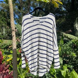 Striped V-Neck Sweater